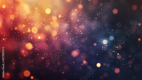  Abstract Multi Colored Bokeh Background - Lights At Night - Autumn, Fall, Winter, Christmas