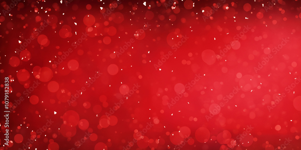 Festive red background with glowing bokeh lights for holiday celebrations Festive red background with glowing bokeh lights for holiday celebrations