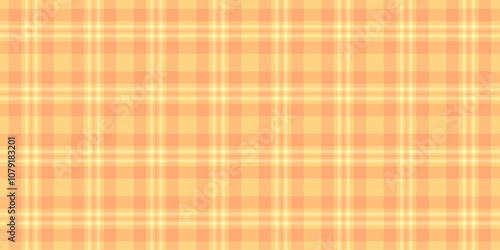 Hunter pattern check vector, bedding background fabric texture. Present textile plaid seamless tartan in orange and amber colors.