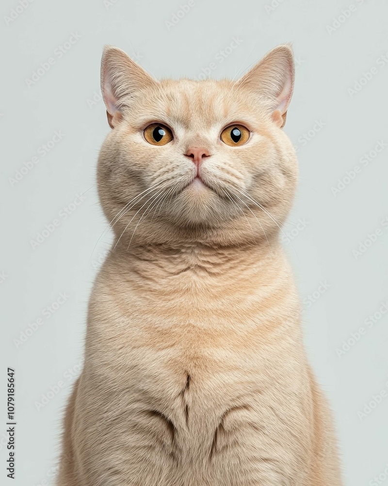 Portrait of a Scottish Fold Cat with Folded Ears and Large Round Eyes, Ideal for Cat Lovers and Breed Enthusiasts
Portrait of a Scottish Fold Cat with Folded Ears and Large Round Eyes, Ideal for Cat Lovers and Breed Enthusiasts