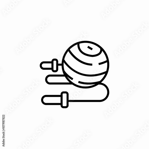 fitness equipment icon sign vector