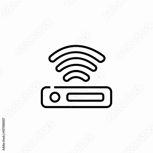 internet router icon sign vector