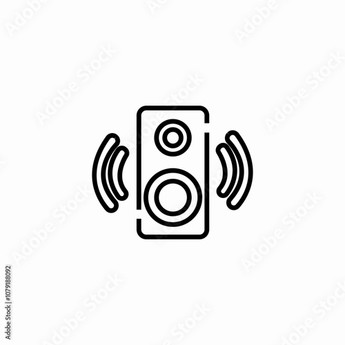 loudspeaker music icon sign vector