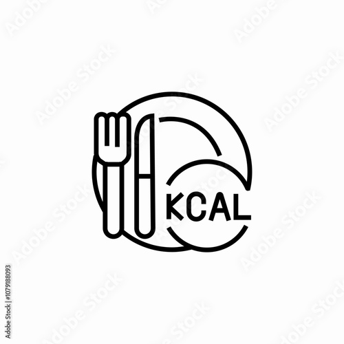 kcal food icon sign vector