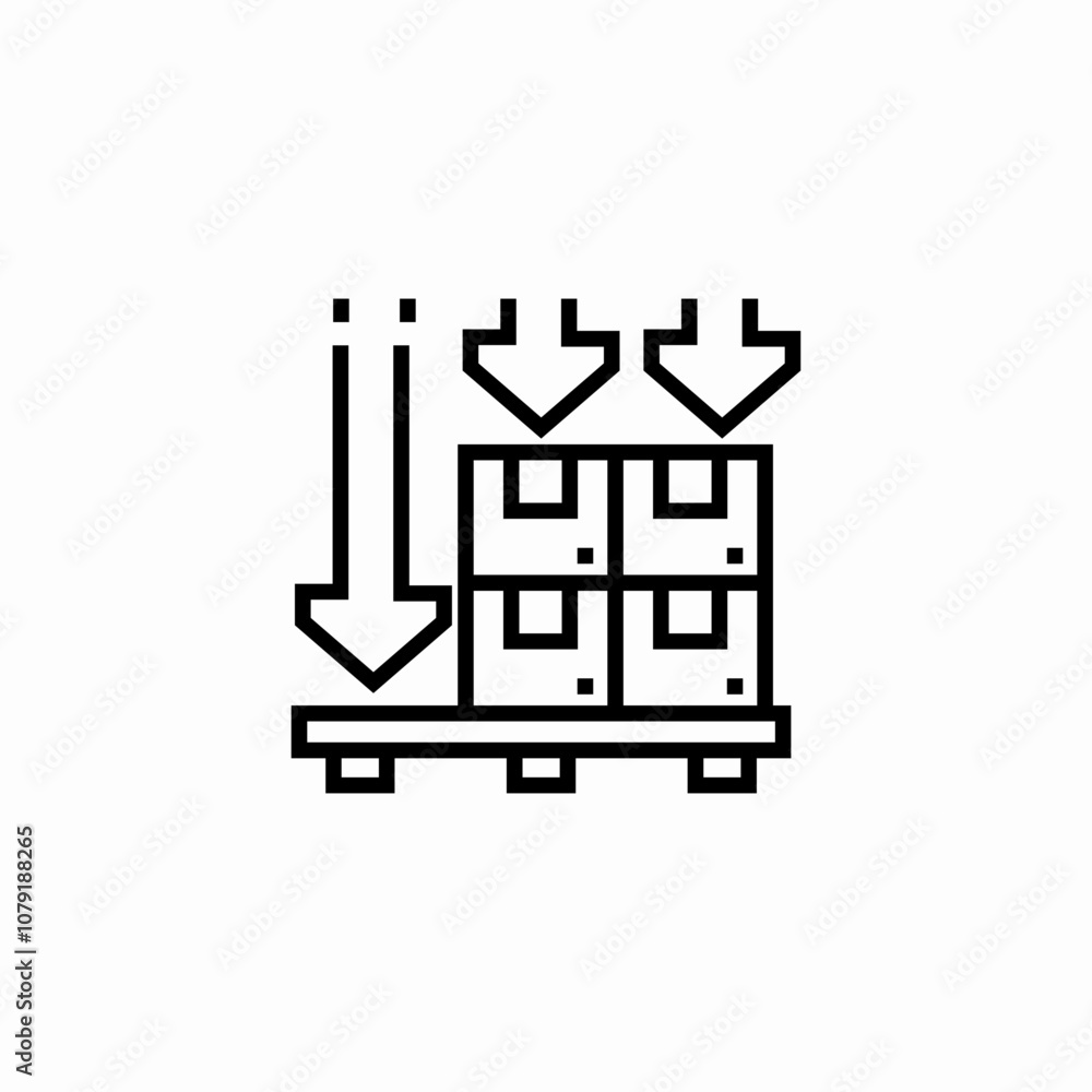 package palette put icon sign vector package palette put icon sign vector