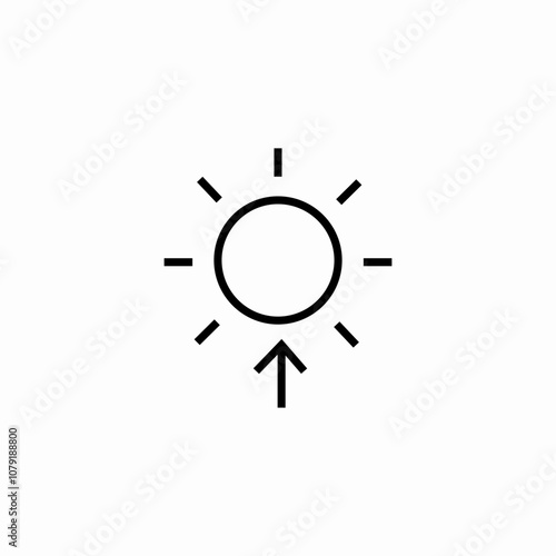 sunrise morning icon sign vector