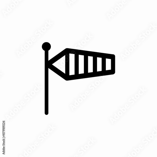 wind vane icon sign vector