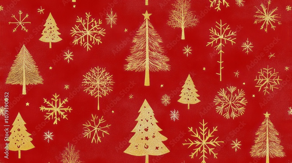Christmas background with trees and snowflakes. Christmas background with trees and snowflakes.