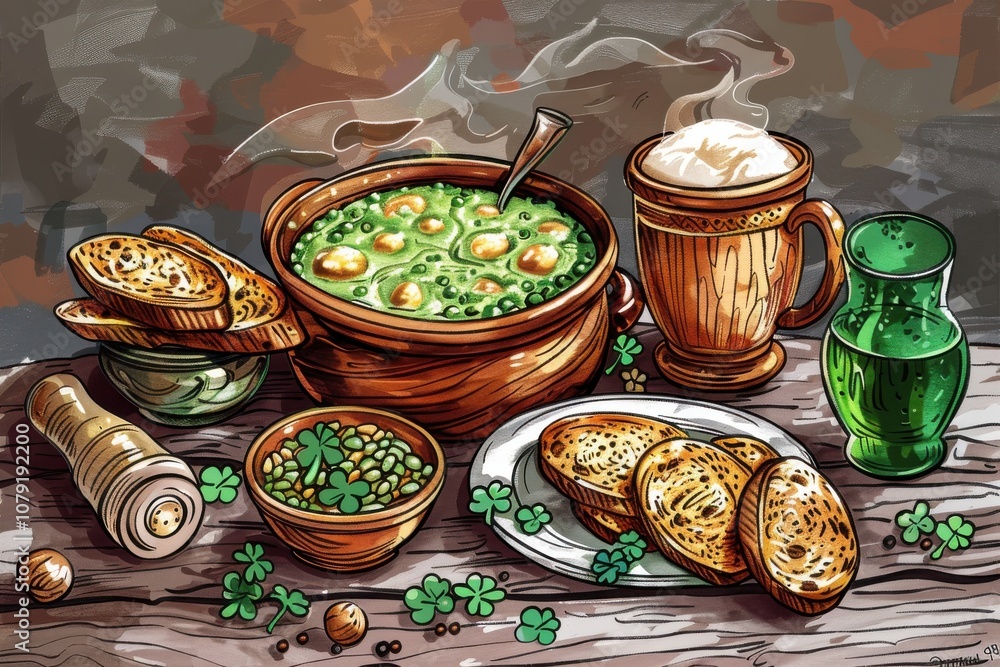 Typical Irish food, Saint Patricks Day Typical Irish food, Saint Patricks Day