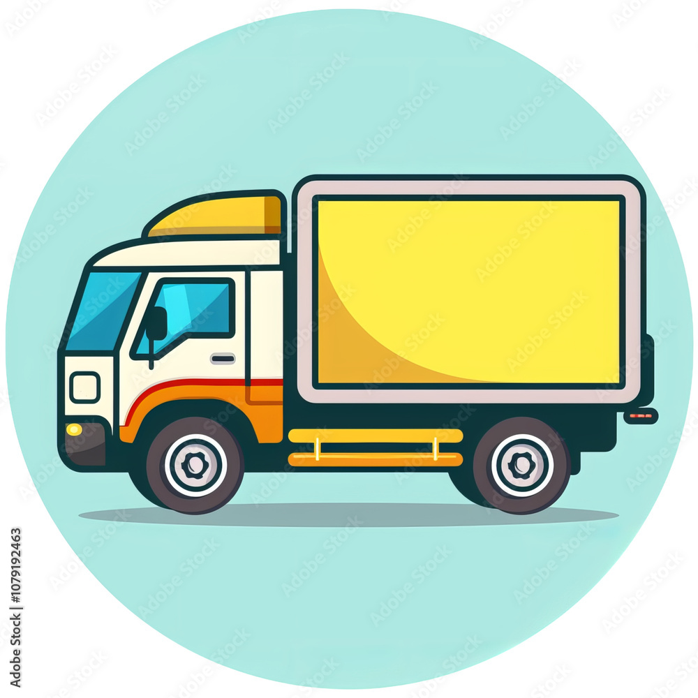 truck isolated on white