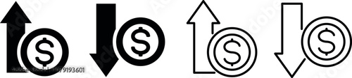 Finance growth icon. Finance icon