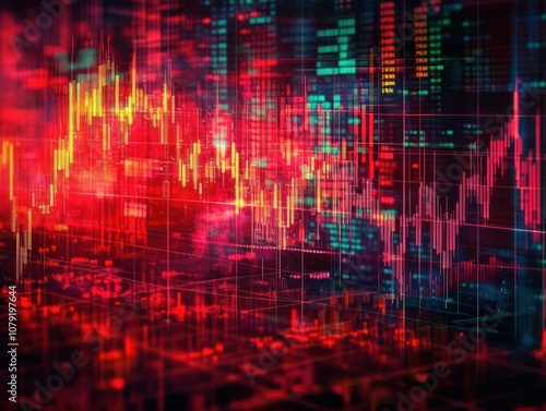 Wallpaper Mural Profit graph of stock market indicator. Abstract stock data concept. Stock financial statistic graph analysis. Financial fund trade overview in profit graph. Concept Finance Torontodigital.ca