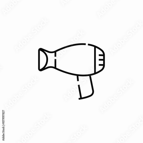 hair dryer icon sign vector