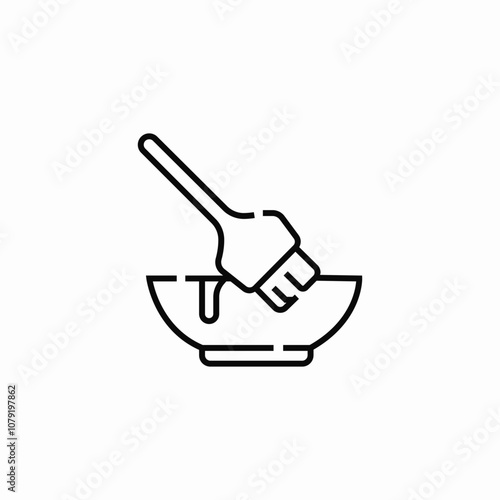 hair dye color icon sign vector