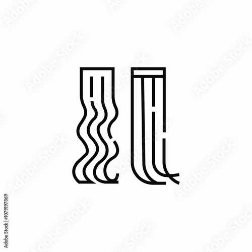 hair extensions icon sign vector