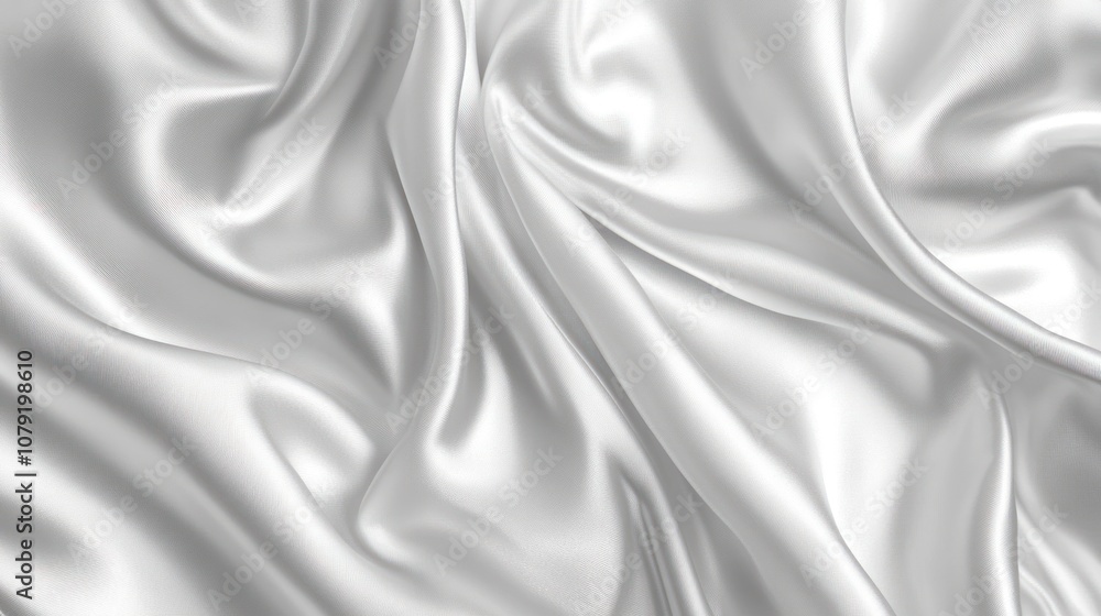 Obraz premium White Silk Fabric Background