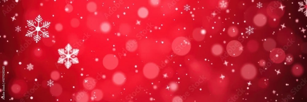 Red Christmas background with delicate snowflakes falling gently, festive, beautiful Red Christmas background with delicate snowflakes falling gently, festive, beautiful