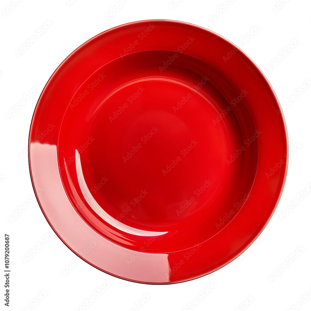red plate isolated on white background red plate isolated on white background