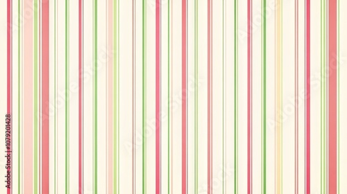 Vertical Striped Pattern in Soft Pastel Colors, Featuring Lines of Pink, Green, and Cream That Create a Subtle Yet Cheerful Background for Various Design Projects