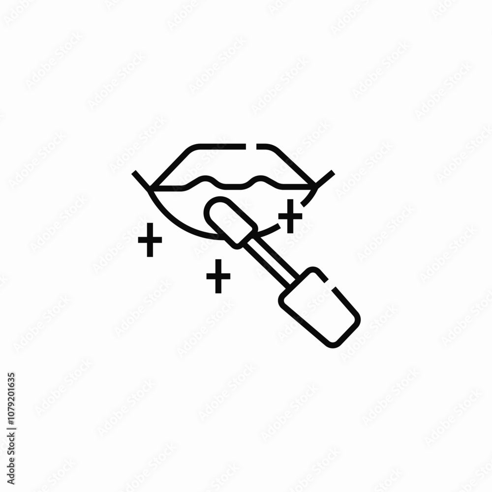 makeup lipstick icon sign vector makeup lipstick icon sign vector