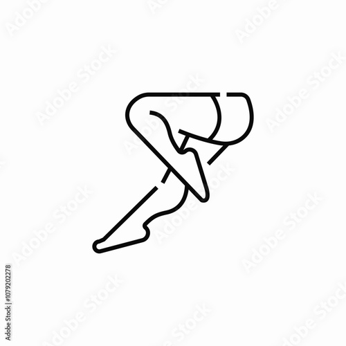 tights legs icon sign vector