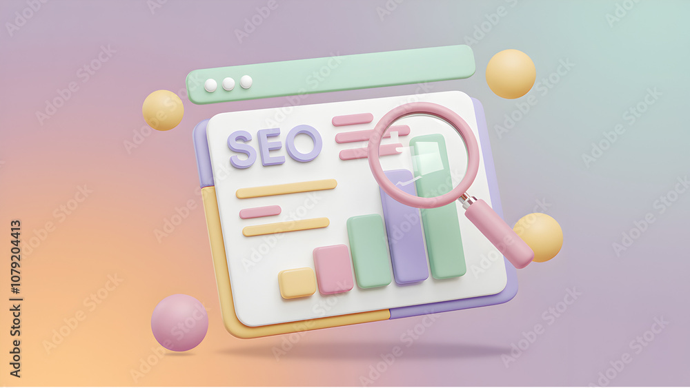 seo relevant. A colorful representation of SEO concepts, featuring charts and a magnifying glass, symbolizing data analysis and website optimization. seo relevant. A colorful representation of SEO concepts, featuring charts and a magnifying glass, symbolizing data analysis and website optimization.