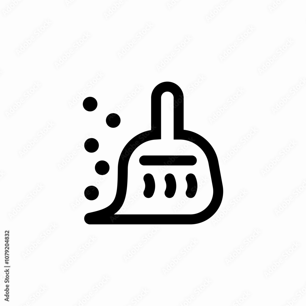 broom sweep icon sign vector broom sweep icon sign vector