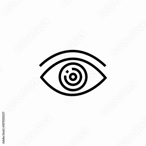 eye view icon sign vector