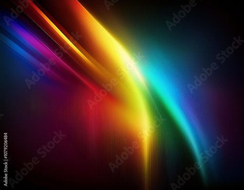 Abstract Rainbow Grainy Background Generated