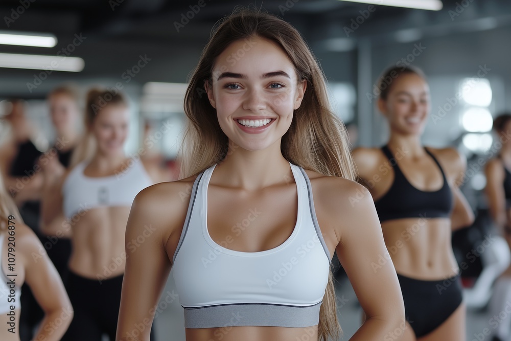 Diverse Fitness Class Energizes Participants with Enthusiasm Diverse Fitness Class Energizes Participants with Enthusiasm