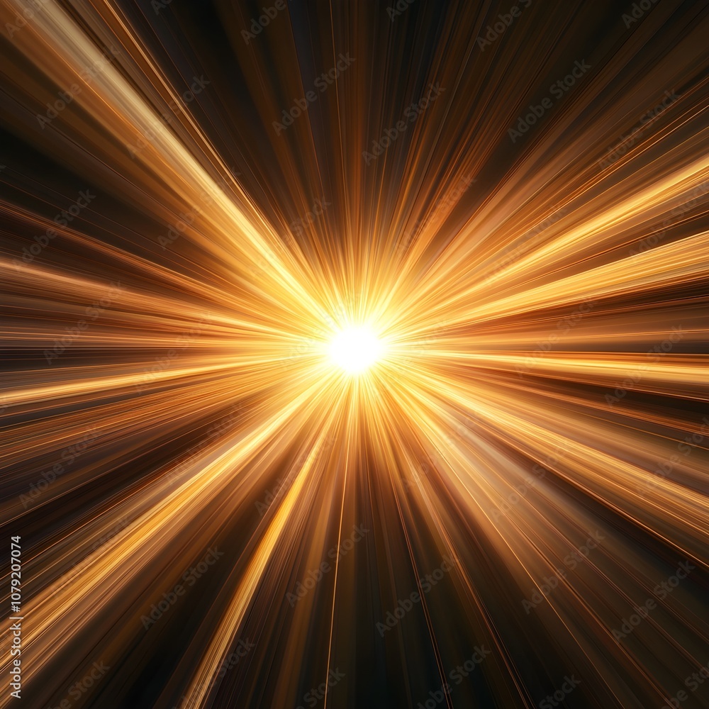 High speed radial light rays on dark background with shine light in center
High speed radial light rays on dark background with shine light in center