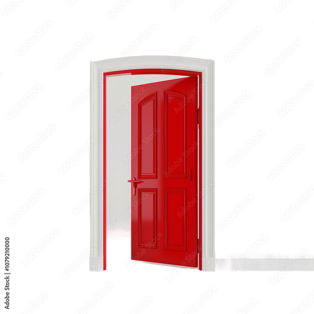 red door isolated on white red door isolated on white