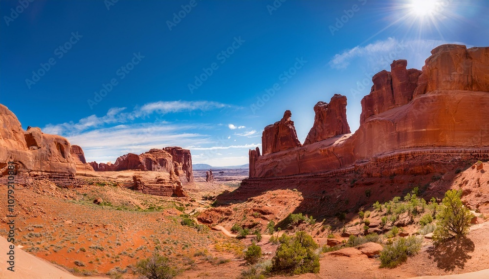 Under the Desert Sun: The Stunning Arches Canyon Landscape Under the Desert Sun: The Stunning Arches Canyon Landscape