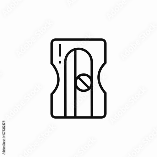 pencil sharpener icon sign vector