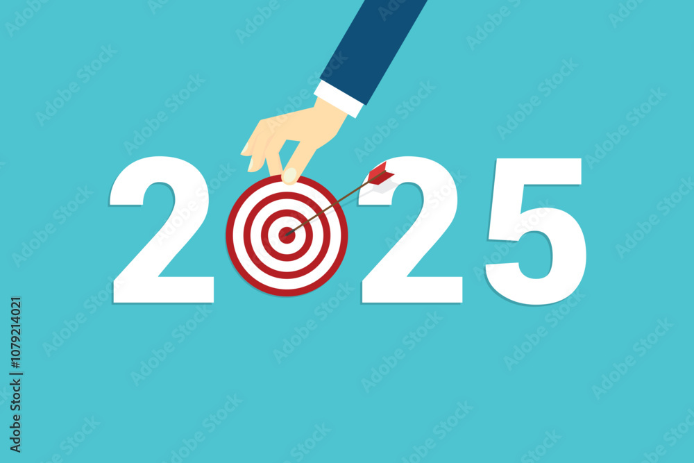 Goal, arrow hitting the target, shooting at goal, Success, 2025 Goal, arrow hitting the target, shooting at goal, Success, 2025