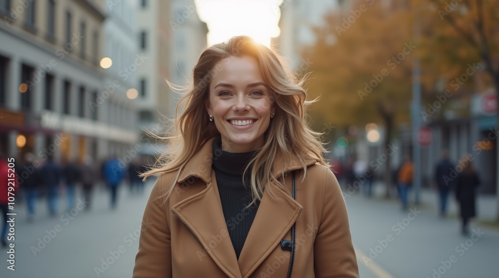 Fashionable and Stylish Woman in Trendy Outfit. Fashionable and Stylish Woman in Trendy Outfit.