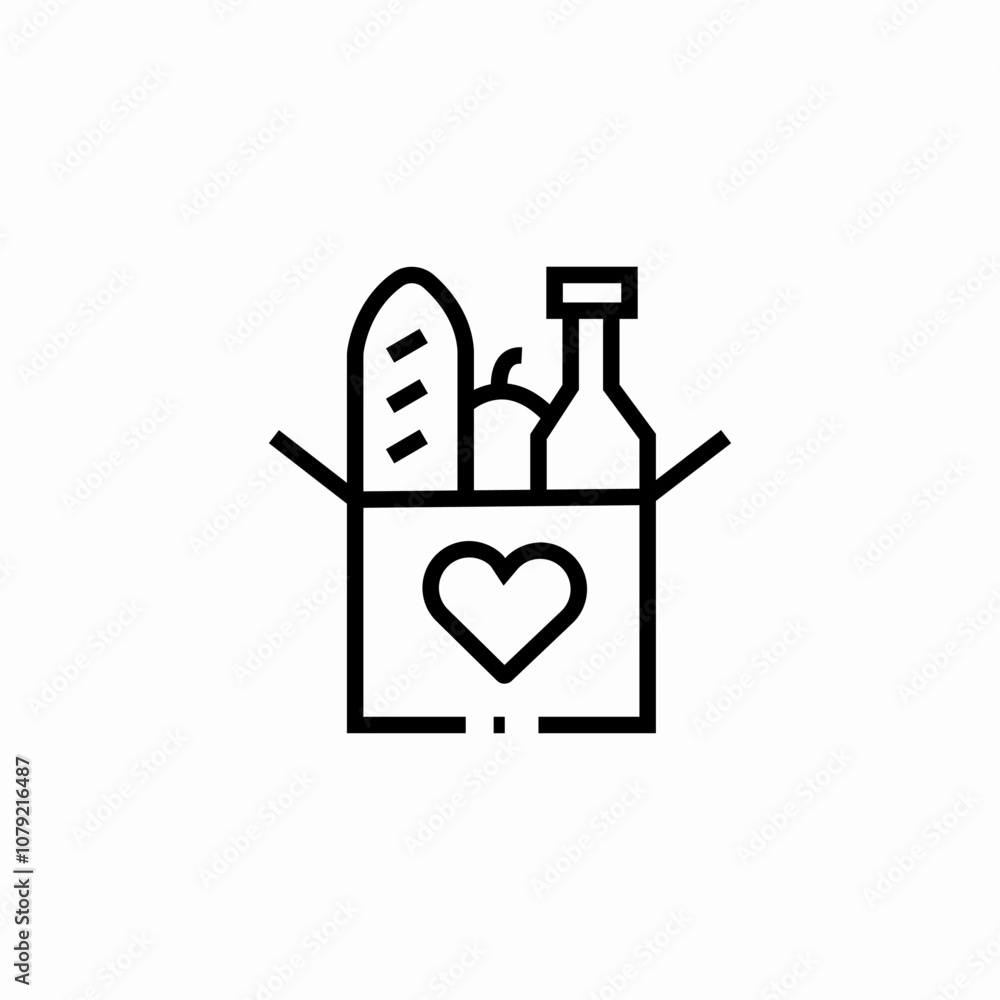 food products box icon sign vector food products box icon sign vector