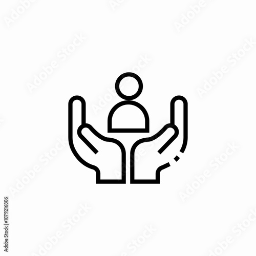 human insurance icon sign vector