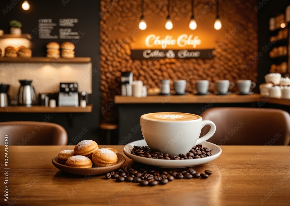 Warm and Cozy Coffee Shop Scene Warm and Cozy Coffee Shop Scene