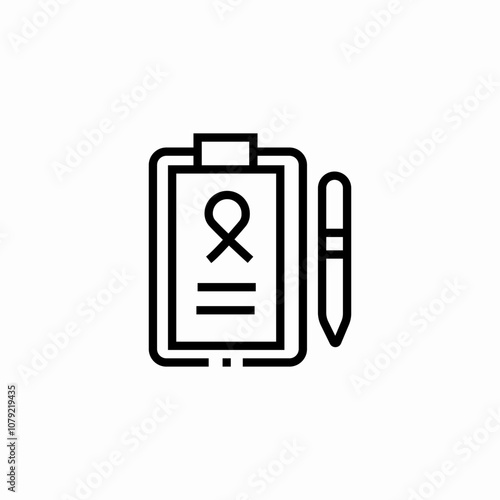 medical document icon sign vector