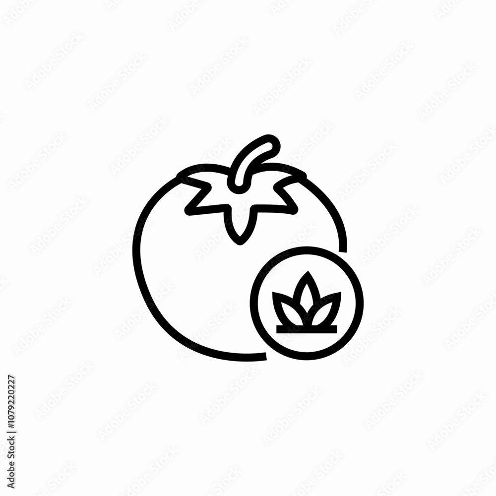 tomato plant icon sign vector tomato plant icon sign vector