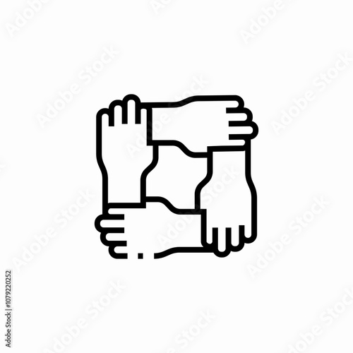 unity group icon sign vector