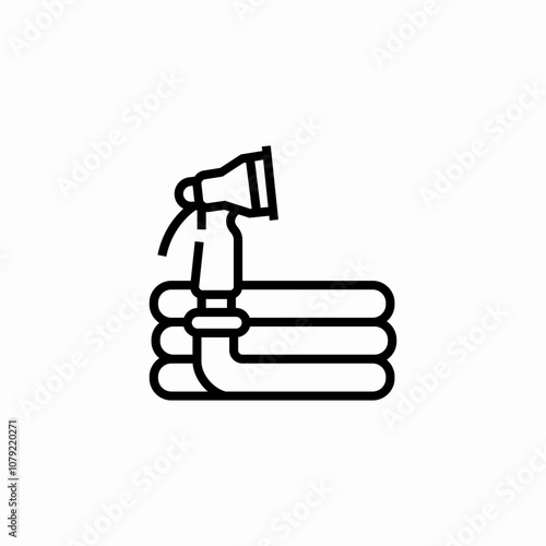 water hose icon sign vector