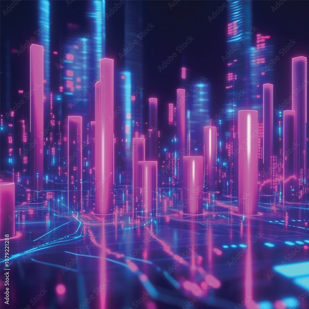 abstract blue and purple city background abstract blue and purple city background