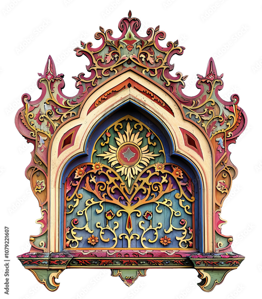 Naklejka premium thai style painting