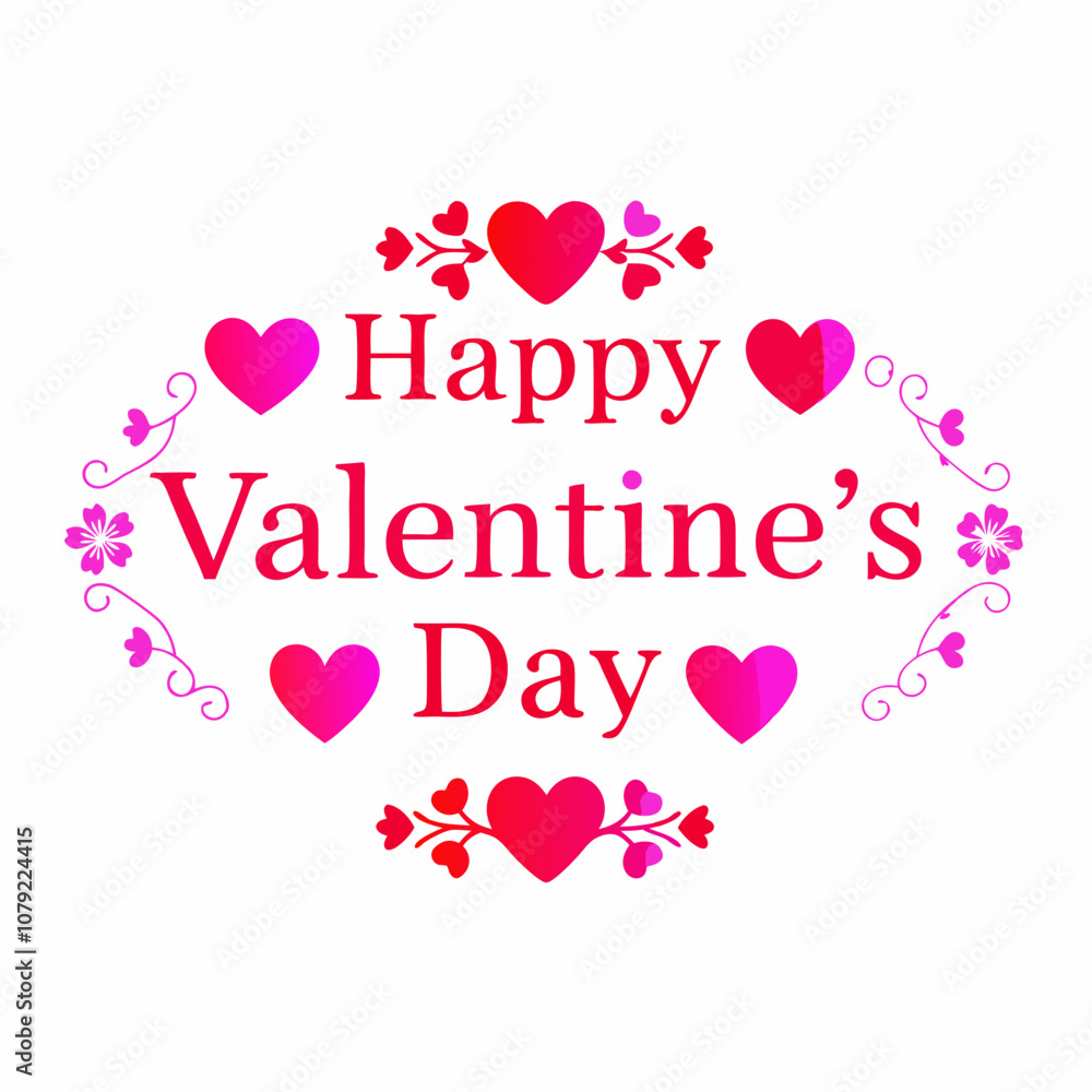 Happy Valentine Day Vector Illustration Happy Valentine Day Vector Illustration