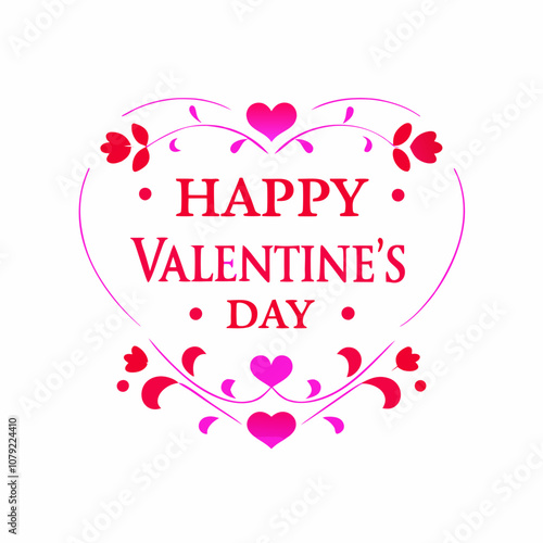 Happy Valentine Day Vector Illustration