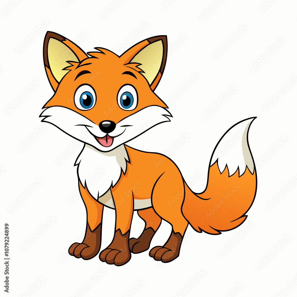 Fox Vector Illustration on white background Fox Vector Illustration on white background