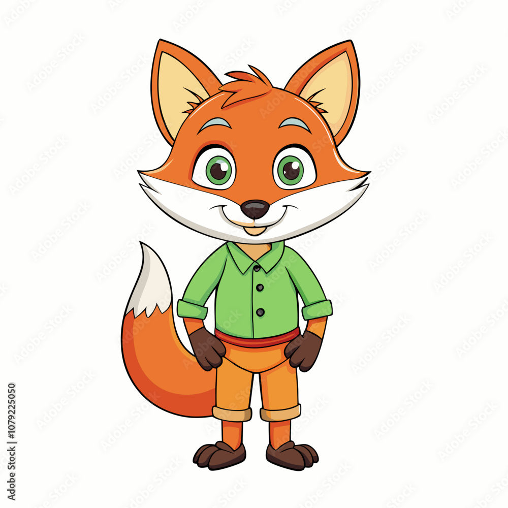Fox Vector Illustration on white background Fox Vector Illustration on white background