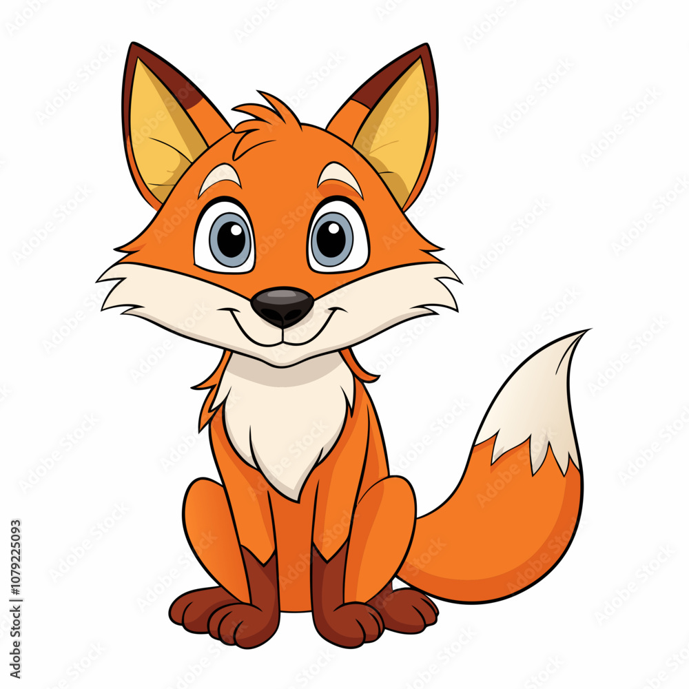Fox Vector Illustration on white background Fox Vector Illustration on white background